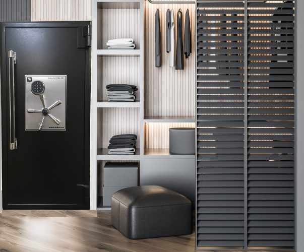 Inkas Safes safe in closet